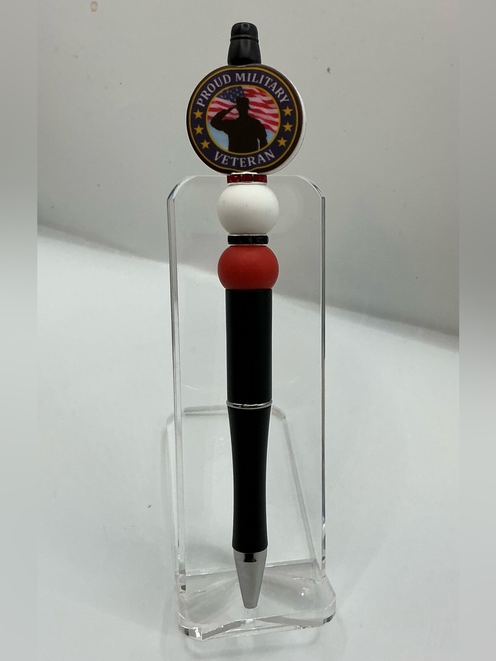 PROUD MILITARY VETERAN SALUTE HANDMADE DECORATIVE PEN